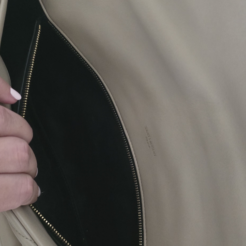 Yves Saint Laurent Tan Quilted Clutch - Picture 4 of 13